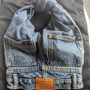 Alexander Wang Denim Mini Hobo Shoulder Bag